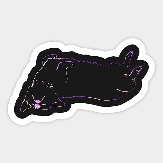 Simplistic Corgi 2 Sticker by RaLiz